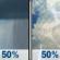 Thursday: A chance of rain showers before 2pm, then a chance of showers and thunderstorms between 2pm and 5pm, then a chance of showers and thunderstorms. Mostly cloudy, with a high near 79. Northwest wind around 12 mph. Chance of precipitation is 50%. New rainfall amounts between a tenth and quarter of an inch possible. Thursday: Chance Rain Showers then Chance Showers And Thunderstorms