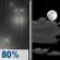 Tuesday Night: Light Rain then Partly Cloudy