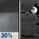 Thursday Night: Chance Rain Showers then Mostly Cloudy