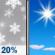Saturday: Slight Chance Light Snow then Sunny