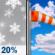 New Year's Day: Slight Chance Snow Showers then Mostly Sunny
