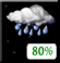 Tonight: Rain before 11pm, then rain showers likely between 11pm and midnight, then a chance of rain. Cloudy, with a low around 34. Northeast wind 5 to 9 mph. Chance of precipitation is 80%. New snow accumulation of less than half an inch possible. Tonight: Light Rain