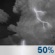 Tuesday Night: Chance Showers And Thunderstorms